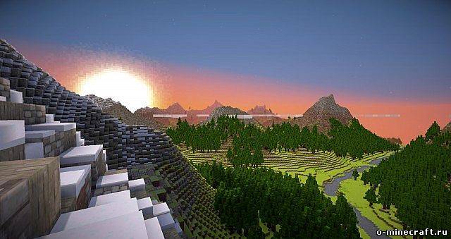 Custom terrain map 'The Alps'