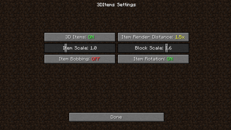 3D Items [1.4.7]