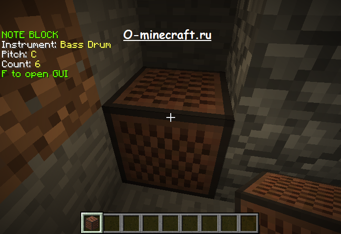 Мод Note Block Display для minecraft 1.5.2