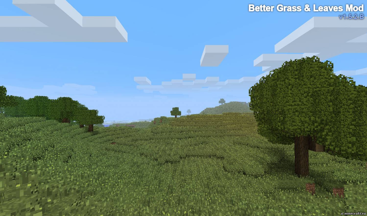 [1.5.2] BetterGrassAndLeaves - Новая трава и листва