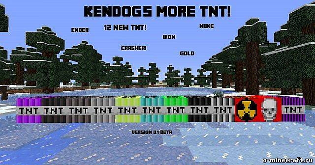 [1.5.2] Kendog's More TNT Mod - Новые виды ТНТ