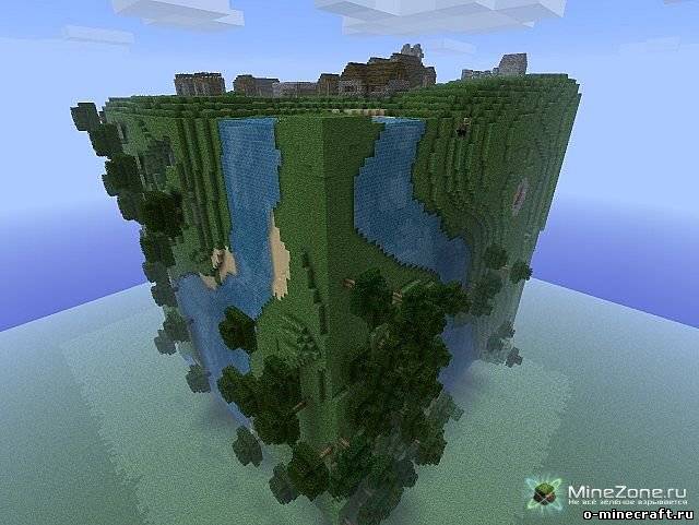 Карта куб minecraft