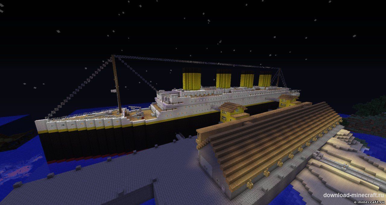 Карта Титаник Майнкрафт 1.9