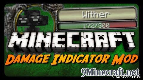 Мод Damage Indicators 1.7.10 1.7.2 1.6.4 1.6.2 1.5.2