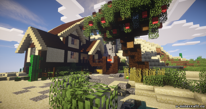 Красивый домик в пустыне