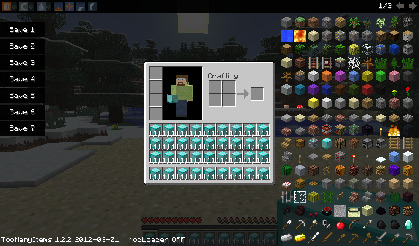 Скачать TooManyItems для Minecraft 1.3.2