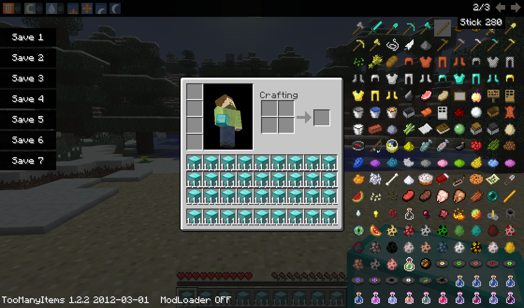 TooManyItems для Minecraft 1.3.1